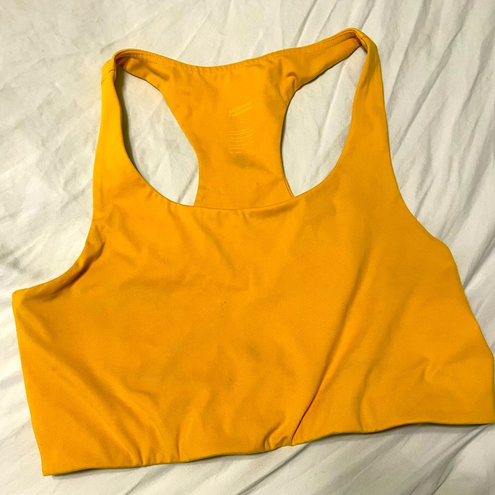 XL Girlfriend Collective Paloma bra in Citrine